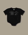 black western baby bubble onesie for matching mom and son outfits