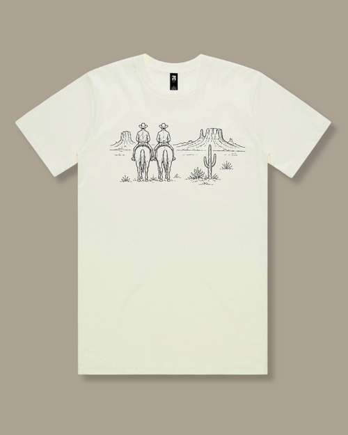 matching mom and son western tee